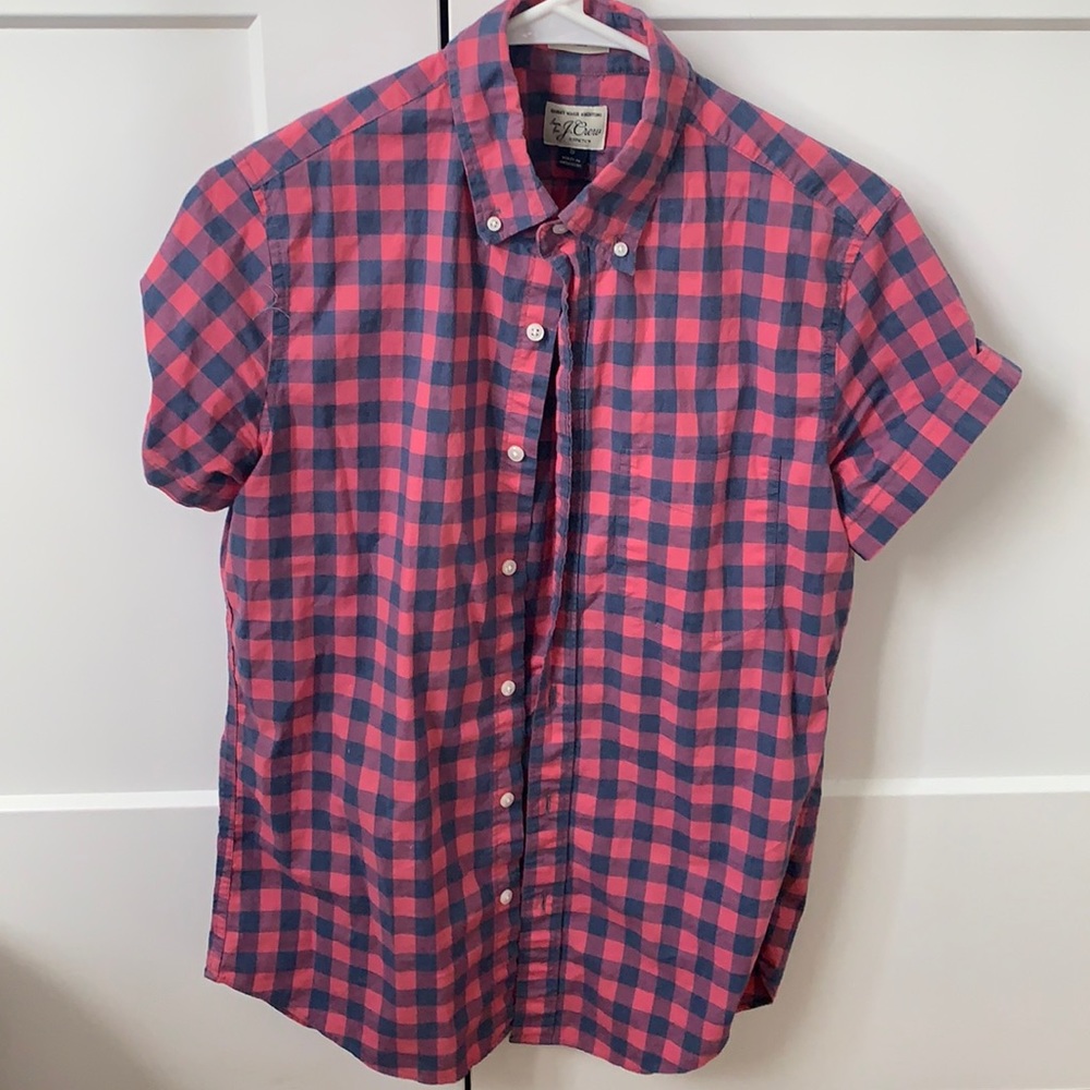 Mens short sleeve button up